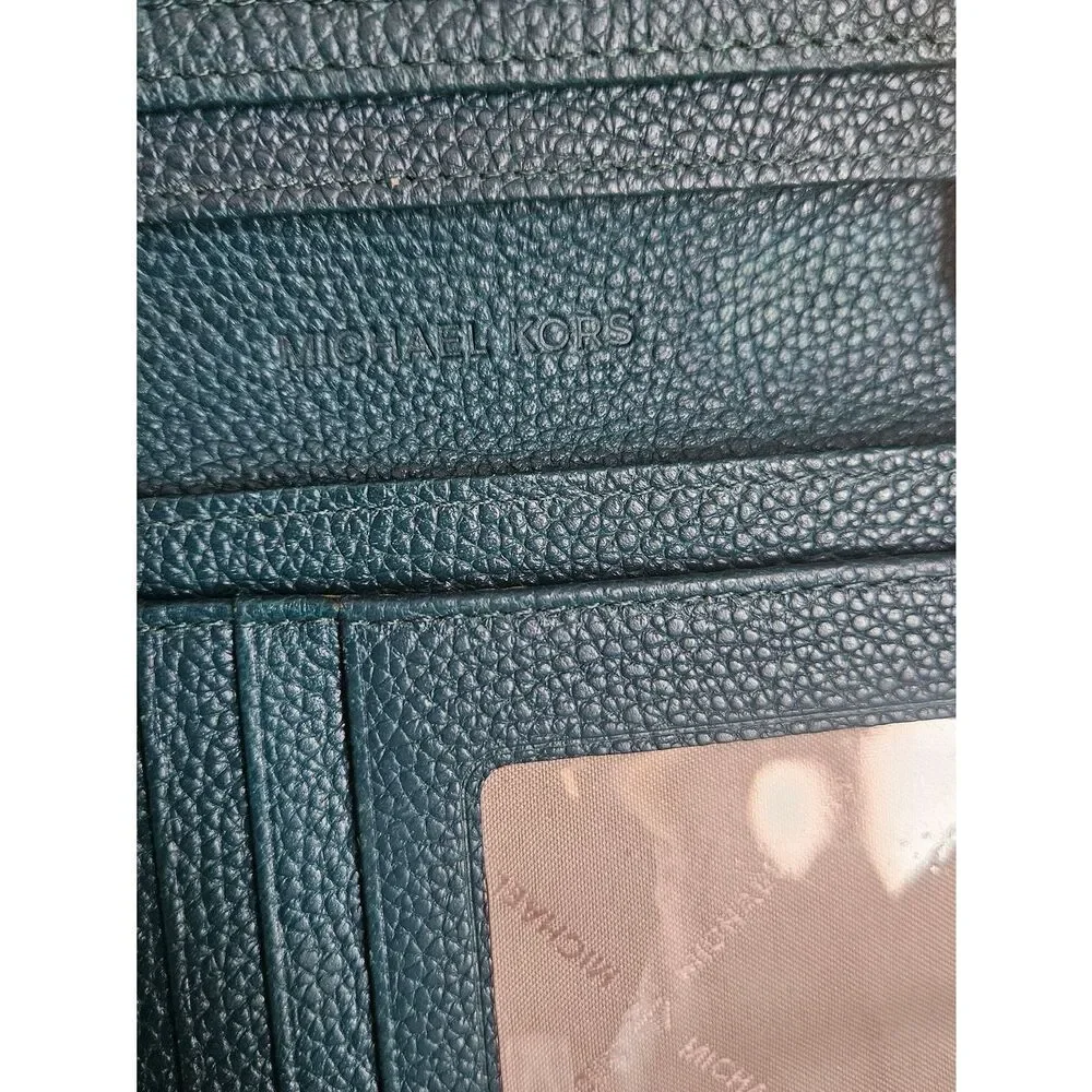 Michael Kors Adele Slim Bifold Pebbled Leather Wallet